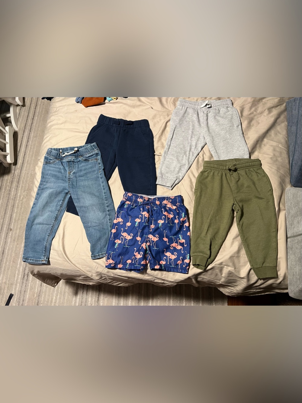 Bundle 24m-2t joggers jean and swim trunks